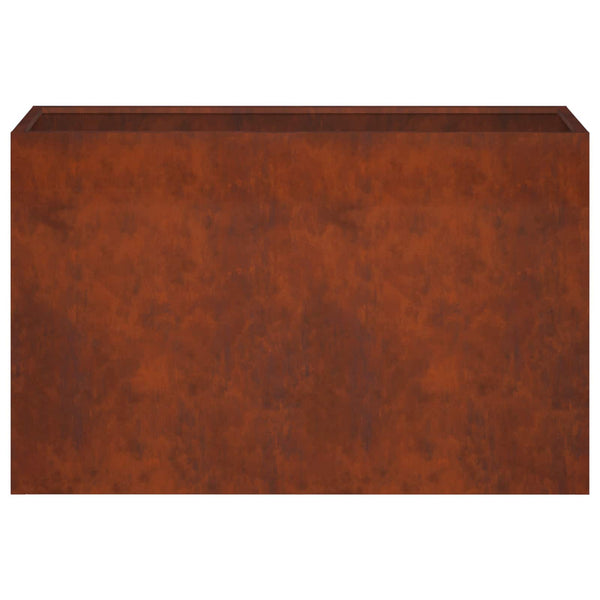 Puutarha ruukku 2 kpl Ruosteinen 80 x 40 x 50 cm