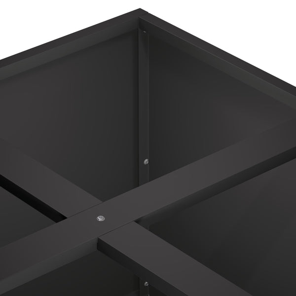 Puutarha ruukku Musta 100 x 100 x 40 cm Kylmävalssattu teräs