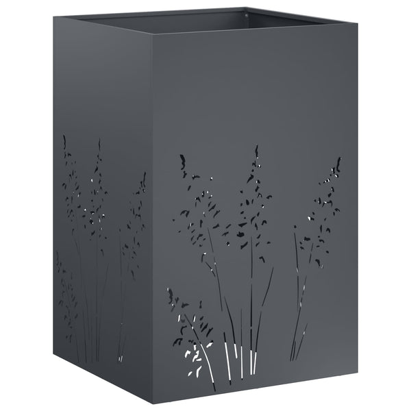 Puutarha ruukku 2 kpl Antrasiitti 50 x 50 x 75 cm