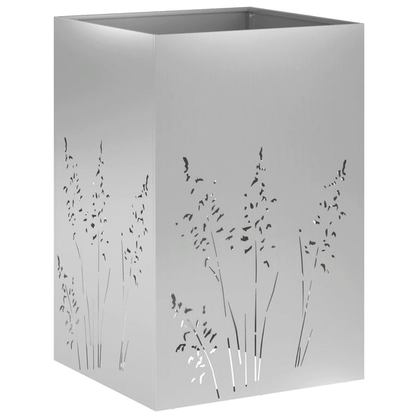 Puutarha ruukku 2 kpl Hopea 50 x 50 x 75 cm Galvanoitu teräs