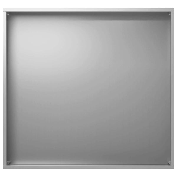 Puutarha ruukku 2 kpl Hopea 50 x 50 x 75 cm Galvanoitu teräs