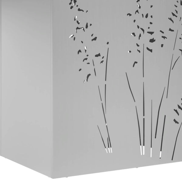 Puutarha ruukku Hopea 50 x 30 x 75 cm Galvanoitu teräs
