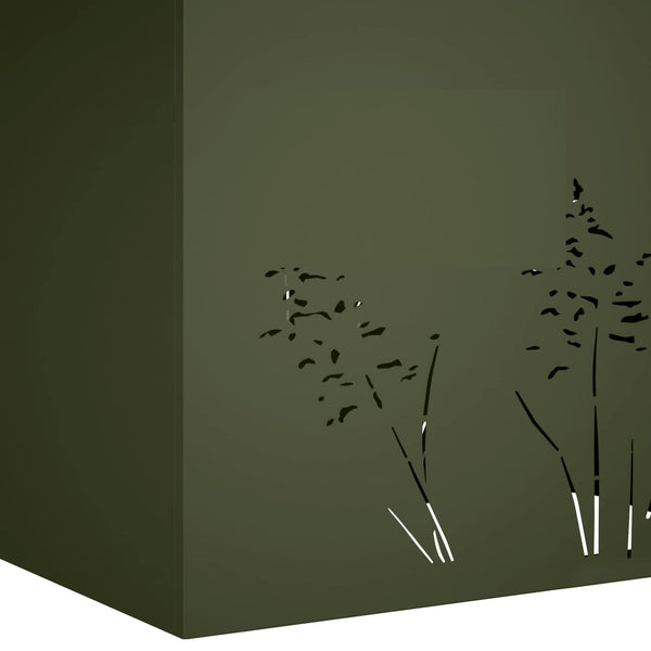 Puutarha ruukku 2 kpl Oliivinvihreä 50 x 30 x 49 cm