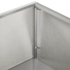 Puutarha ruukku 2 kpl Hopea 80 x 20 x 49 cm Ruostumaton teräs