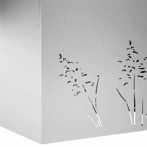 Puutarha ruukku Hopea 80 x 20 x 49 cm Galvanoitu teräs
