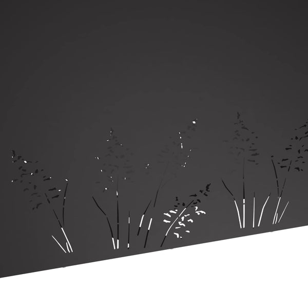 Puutarha ruukku Musta 100 x 20 x 49 cm Kylmävalssattu teräs