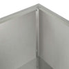 Puutarha ruukku Hopea 100 x 30 x 49 cm Ruostumaton teräs