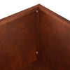 Puutarha ruukku 2 kpl Ruosteinen 100 x 30 x 49 cm