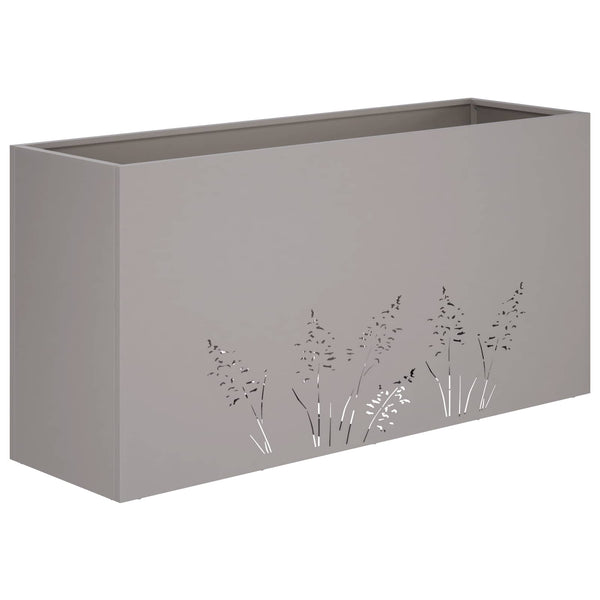 Puutarha ruukku 2 kpl Ruosteinen 100 x 30 x 49 cm