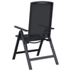 Makuu-Puutarhatuolit 2 pcs Musta 58 x 71 x 112 cm Textilene