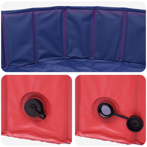 Koiran Uima-allas Ø300 x 38 cm Paksu PVC Punainen