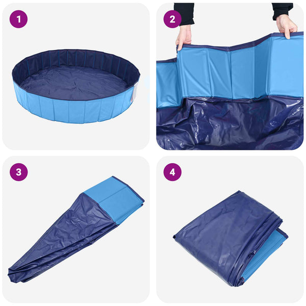 Koiran Uima-allas Ø300 x 38 cm Paksu PVC Sininen