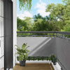 Parvekkeen Verho Vaaleanharmaa 75 x 200 cm