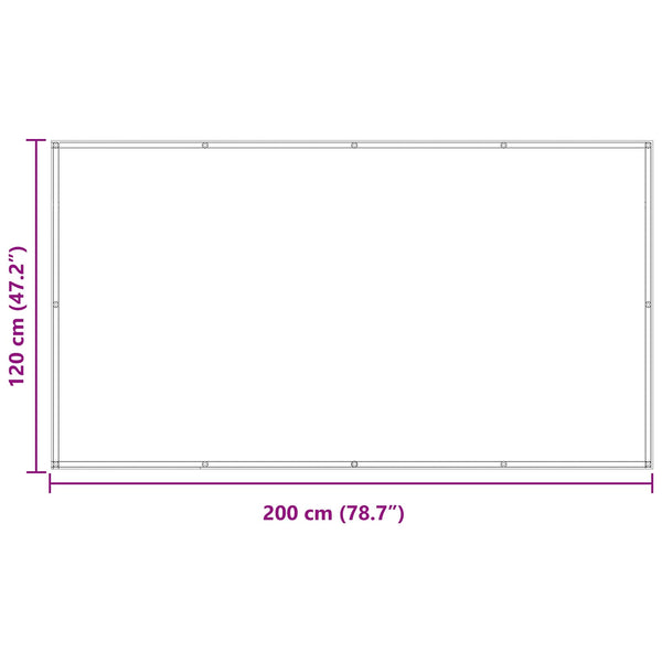 Parvekkeen Verho 120 x 200 cm PU-pinnoitettu Oxford alu
