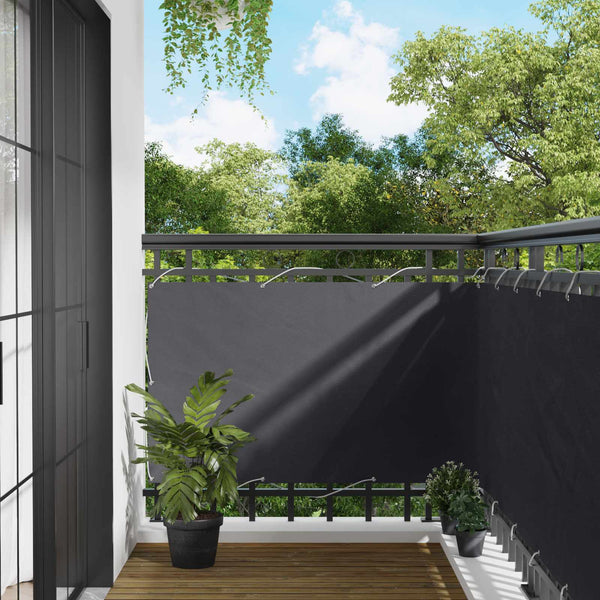 Parvekkeen Verho Antrasiitti 100 x 300 cm Oxford-kangas