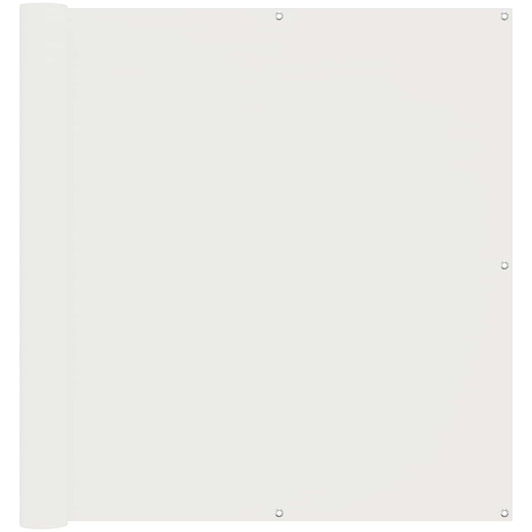Parvekkeen Verho Valkoinen 110 x 500 cm Oxford-kangas