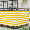 Parvekkeen Verho Keltainen ja valkoinen 100 x 400 cm