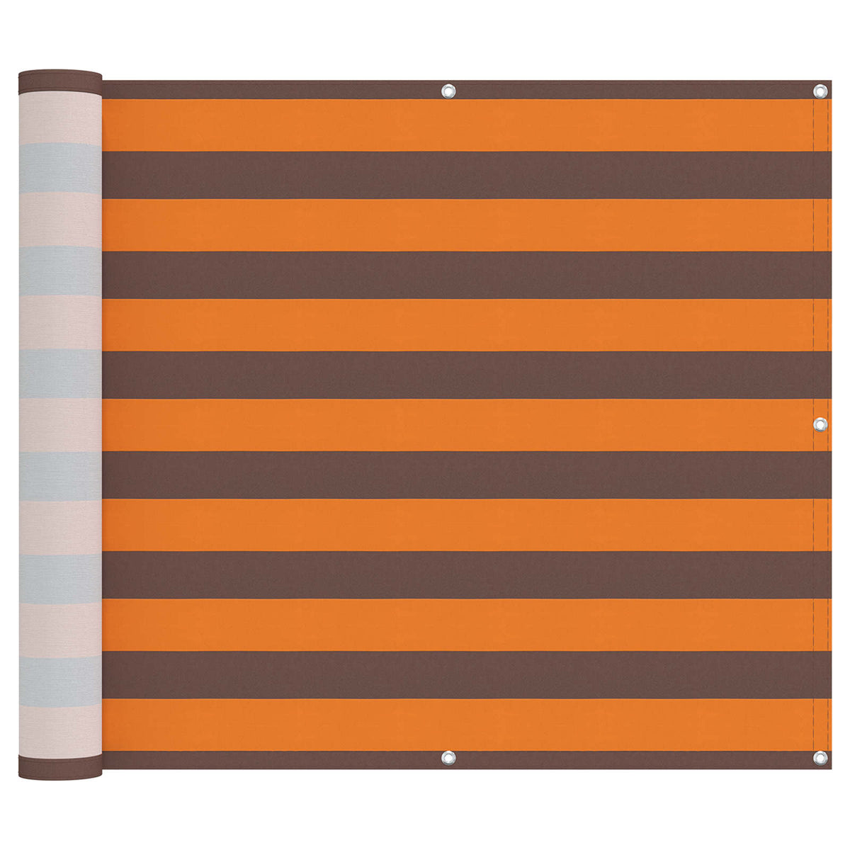 Parvekkeen Verho Oranssi ja ruskea 100 x 700 cm Oxford-kangas