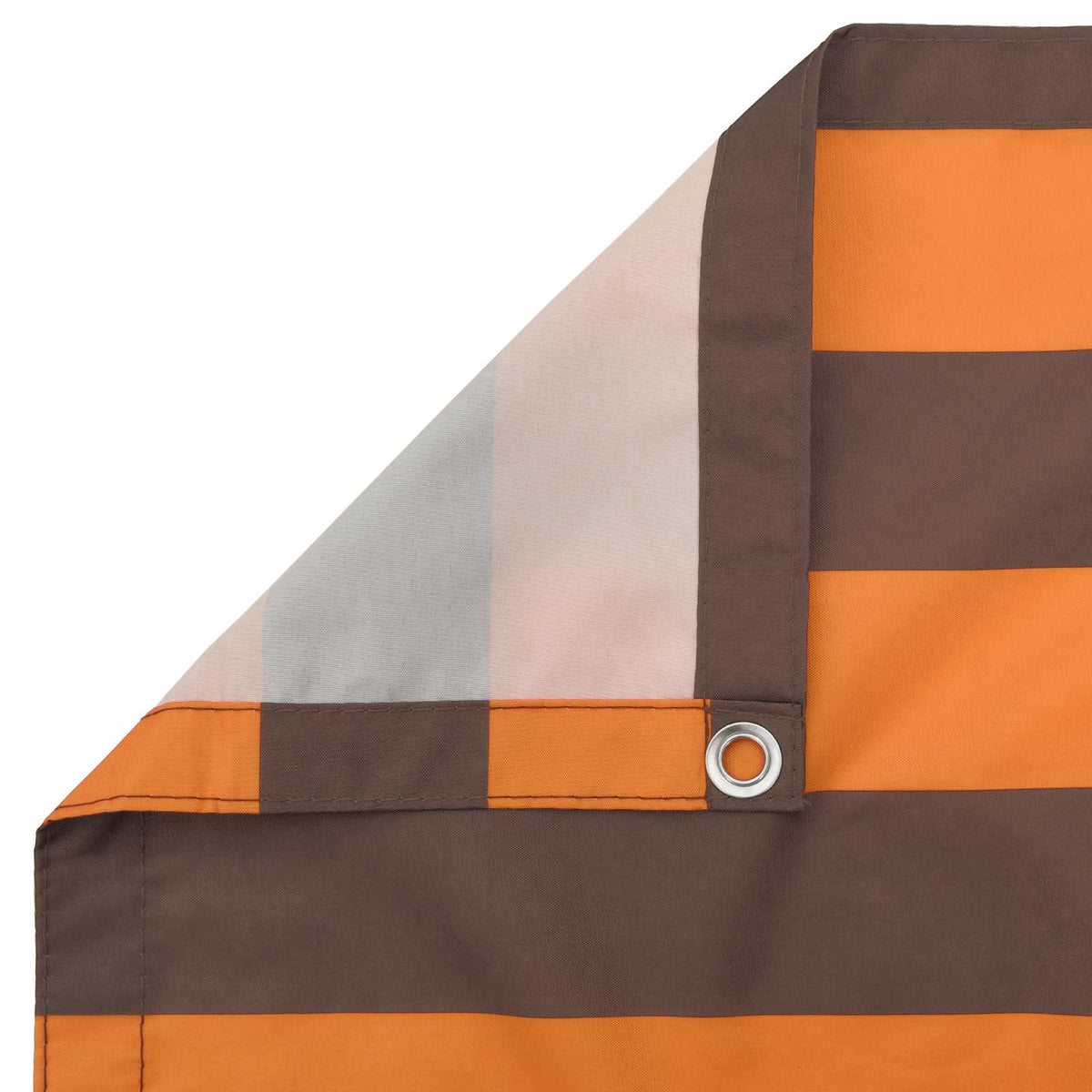 Parvekkeen Verho Oranssi ja ruskea 110 x 500 cm Oxford-kangas