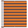 Parvekkeen Verho Oranssi ja ruskea 110 x 800 cm Oxford-kangas