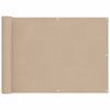 Parvekkeen Verho Beige 75 x 200 cm PU-pinnoitettu Oxford alu