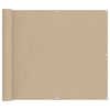 Parvekkeen Verho Beige 100 x 500 cm Oxford-kangas