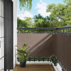 Parvekkeen Verho Harmaanruskea 100 x 500 cm Oxford-kangas