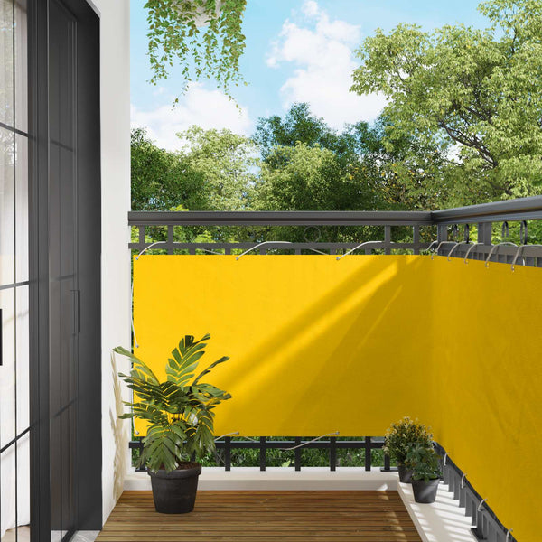 Parvekkeen Verho Keltainen 100 x 800 cm Oxford-kangas