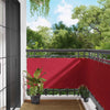 Parvekkeen Verho Punainen 75 x 200 cm PU-pinnoitettu Oxford alu