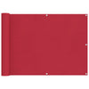 Parvekkeen Verho Punainen 75 x 200 cm PU-pinnoitettu Oxford alu