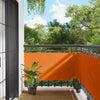 Parvekkeen Verho Oranssi 75 x 200 cm PU-pinnoitettu Oxford alu