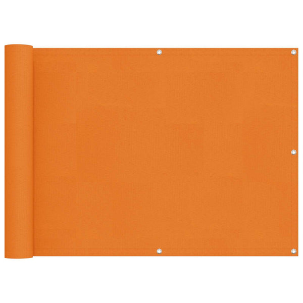 Parvekkeen Verho Oranssi 75 x 200 cm PU-pinnoitettu Oxford alu