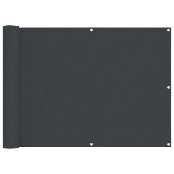 Parvekkeen Verho Musta 75 x 200 cm PU-pinnoitettu Oxford alu