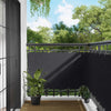 Parvekkeen Verho Musta 100 x 800 cm Oxford-kangas