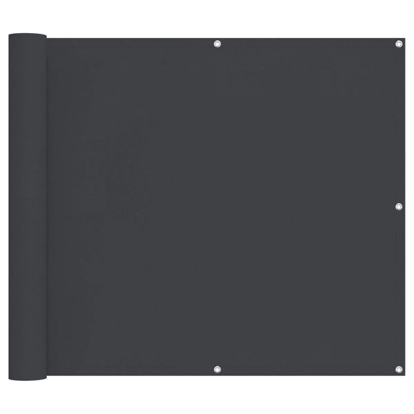 Parvekkeen Verho Musta 100 x 800 cm Oxford-kangas