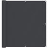 Parvekkeen Verho Musta 120 x 200 cm PU-pinnoitettu Oxford alu