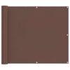 Parvekkeen Verho Ruskea 100 x 400 cm Oxford-kangas