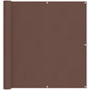Parvekkeen Verho Ruskea 110 x 600 cm Oxford-kangas