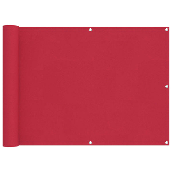 Parvekkeen Verho Burgundi 75 x 600 cm PU-pinnoitettu Oxford alu
