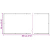 Parvekkeen Verho Burgundi 90 x 800 cm PU-pinnoitettu Oxford alu
