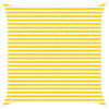 Aurinkosuojapurje Keltainen ja valkoinen 3,6 x 3,6 m