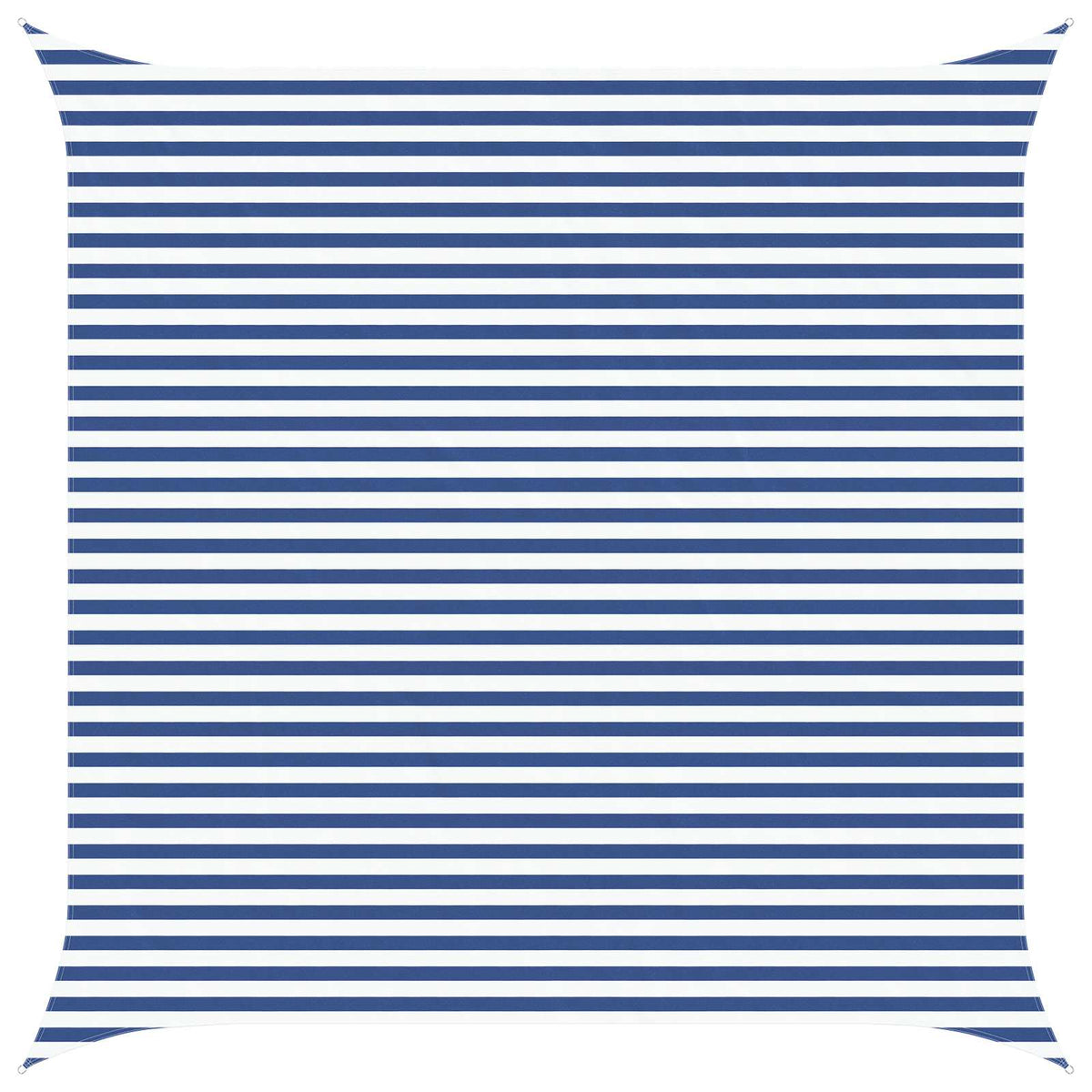 Aurinkosuojapurje Sininen ja valkoinen 4,5 x 4,5 m