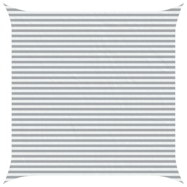 Aurinkosuojapurje Vaaleanharmaa ja valkoinen 4,5 x 4,5 m