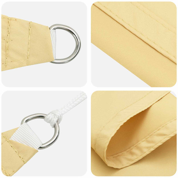 Aurinkosuojapurje Hiekka 6 x 2 m 100% polyesteri Oxford
