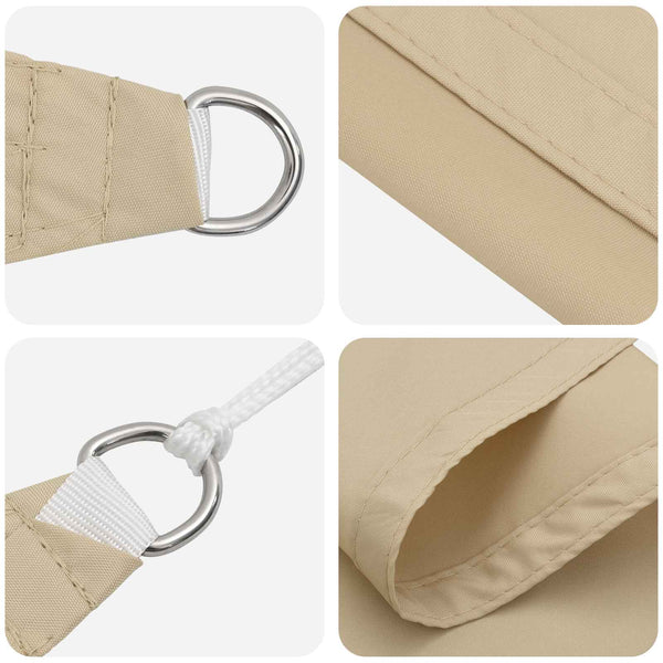 Aurinkosuojapurje Beige 6 x 2,5 m 100% polyesteri Oxford