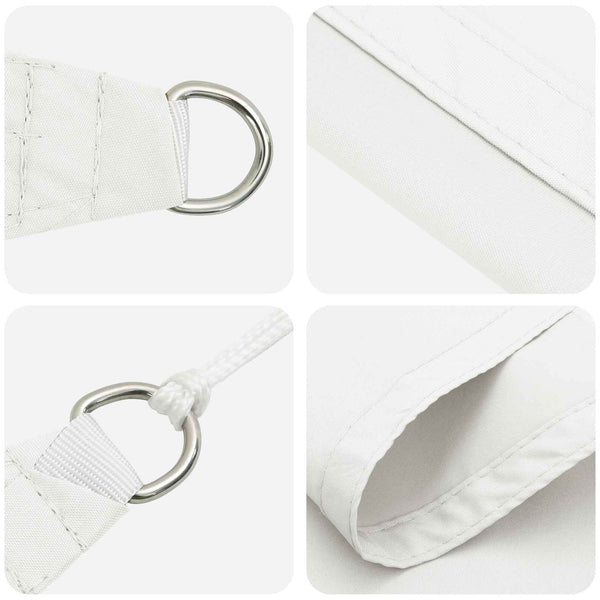 Aurinkosuojapurje valkoinen 6 x 2 m 100% polyesteri Oxford