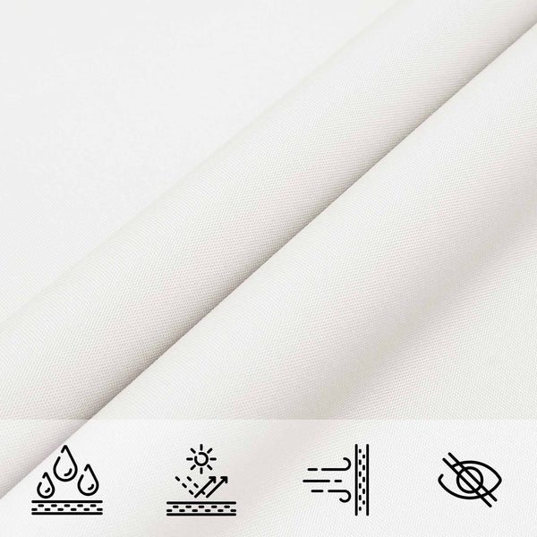 Aurinkosuojapurje valkoinen 6 x 2 m 100% polyesteri Oxford