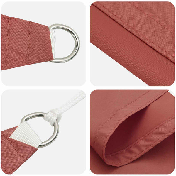 Aurinkosuojapurje Terrakotta 6 x 2 m 100% polyesteri Oxford