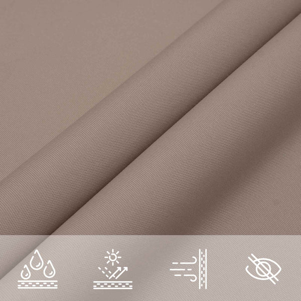 Aurinkosuojapurje Taupe 6 x 2 m 100% polyesteri Oxford
