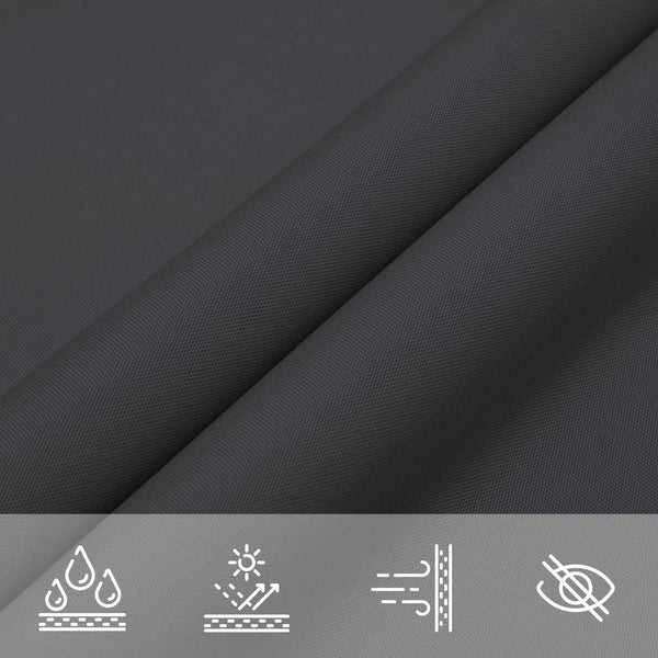 Aurinkosuojapurje Musta 6 x 2,5 m 100% polyesteri Oxford